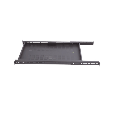 Charola Ventilada para Soportar Equipos en Rack, Profundidad Ajustable de 495 a 965 mm, 1U, Color Negro - Image 4