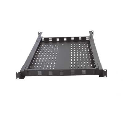Charola Ventilada para Soportar Equipos en Rack, Profundidad Ajustable de 495 a 965 mm, 1U, Color Negro - Image 5