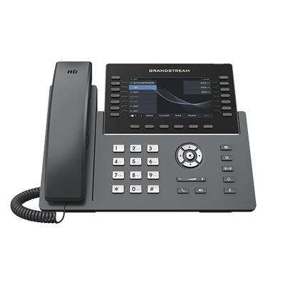 Teléfono IP Wi-Fi, Grado Operador, 14 líneas SIP con 6 cuentas, pantalla LCD 5", puertos Gigabit, Bluetooth, PoE, codec Opus, IPV4/IPV6 con gestión en la nube GDMS - Image 2