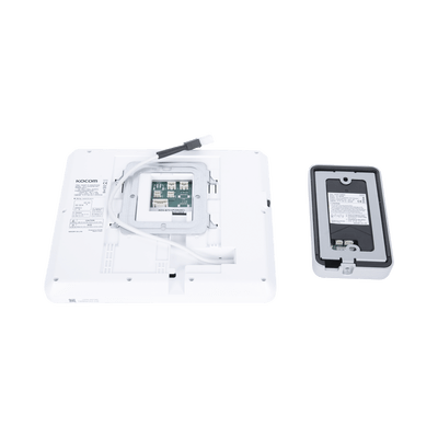 KIT DE VIDEOPORTERO IP COLOR BLANCO / Apertura con app / Súper elegante / Monitor WIFI / soporta 4 monitores y 2 frentes de calle / Alimentacion 110vca - Image 4