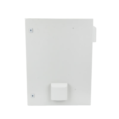 Gabinete Ventilado de Acero IP55 Uso en Exterior (600 x 800 x 300 mm) con Placa Trasera Interior Metálica y Compuerta Inferior Atornillable. Incluye Ventilador, Ventilas, filtros, Chapas y Llave T.