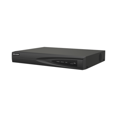 NVR 8 Megapixel (4K) (Compatible con Cámaras ACUSENSE) / 8 canales IP / 8 Puertos PoE+ / 1 Bahía de Disco Duro / Salida de Vídeo en 4K / 300 Metros PoE Modo Extendido