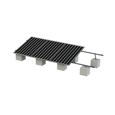 Kit Montaje para 4 Módulos de 30-35 mm espesor / Riel No.8 / Vel. de Viento Máx. 136km/h / Ajustable 20° a 45° / 5400mm Longitud - Image 2