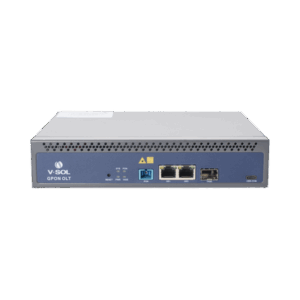 OLT de 1 puerto GPON SC/UPC + 3 puertos Uplink (2 puertos Gigabit Ethernet + 1 puerto SFP/SFP+), Fuente de alimentación redundante AC/DC , hasta 128 ONUS