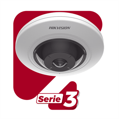 Mini Fisheye IP 5 Megapixel / Panorámica 180° - 360° / 8 mts IR / Interior / PoE / HEOP / ACUSENSE / Detección Facial / Microfono Integrado - Image 4