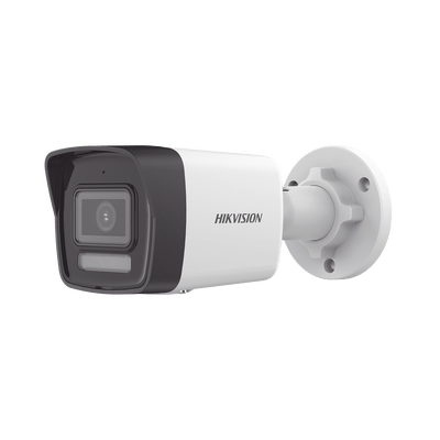 [Dual Light] Bala IP 2 Megapixel / Lente 2.8 mm / 30 mts IR + 30 mts Luz Blanca / Micrófono Integrado / ACUSENSE Lite / Exterior IP67 / H.265 / PoE  / Micro SD