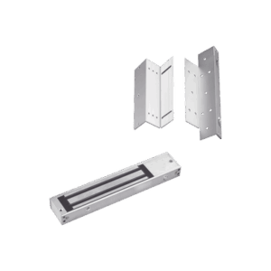 Kit para control de acceso incluye Chapa magnética de 600Lbs / Montajes L y Z