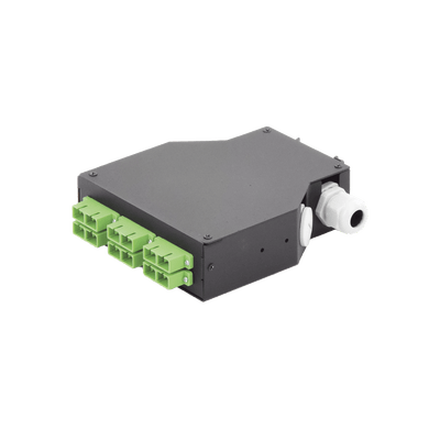 Distribuidor de Fibra Óptica para Riel Din, 6 Acopladores SC/APC Duplex Monomodo con Charola de Empalme - Image 2