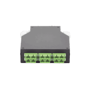 Distribuidor de Fibra Óptica para Riel Din, 6 Acopladores SC/APC Duplex Monomodo con Charola de Empalme