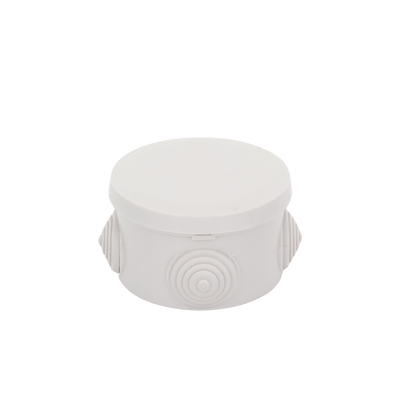 Caja Derivación-Conexión de Plástico Circular con 4 Glándulas de Goma (70 diámetro X 48 alto mm). Para Instalaciones Comerciales, Residenciales e Industriales. Cerrado a Presión. - Image 5