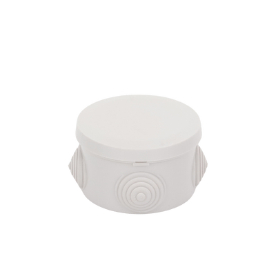 Caja Derivación-Conexión de Plástico Circular con 4 Glándulas de Goma (70 diámetro X 48 alto mm). Para Instalaciones Comerciales, Residenciales e Industriales. Cerrado a Presión. - Image 3