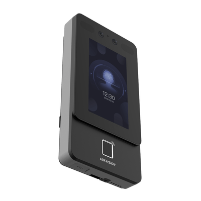 Terminal Min Moe PoE & WiFi de Reconocimiento Facial y Huella con Lector MIFARE / Exterior IP65  / Hasta 1.5 mts en Lectura de Rostro / Soporta P2P / 1,500 Rostros / 3,000 Huellas / Salida 12 Vcd para Chapa / PoE / SIP Estandar / HIK-IA - Image 2