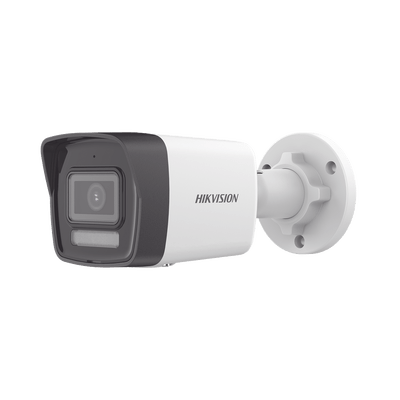 [Dual Light] Bala IP 4 Megapixel / Lente 2.8 mm / 30 mts IR + 30 mts Luz Blanca / Micrófono Integrado / ACUSENSE Lite / Exterior IP67 / H.265 / PoE  / Micro SD