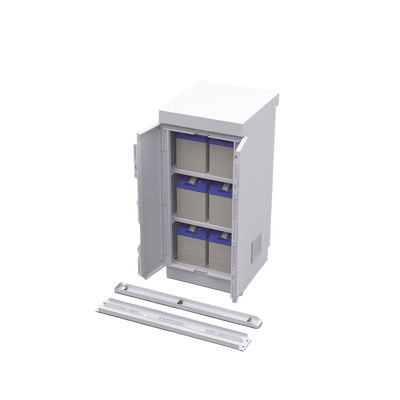 Gabinete de Seguridad de Lámina Galvanizada  para Almacenamiento de Baterías (Hasta 6 baterías PL110D12). - Image 5