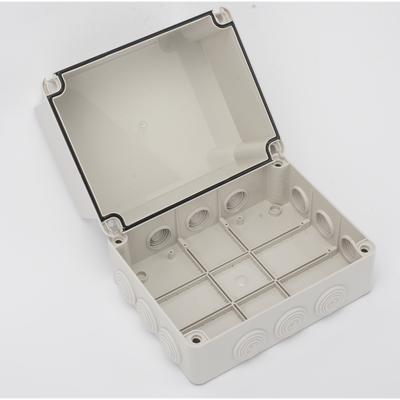 Caja Derivación-Conexión de Plástico (190 X 240 X 165 mm) con 12 Glándulas de Goma. Para Instalaciones Comerciales, Residenciales e Industriales. Incluye Tornillería para su Tapa. Funciona También como Registro. - Image 3