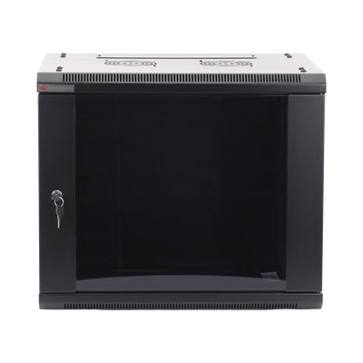 Gabinete PRECISION, Con Puerta de Cristal Templado, de 19in, 9UR, 450mm de Profundidad, Color Negro