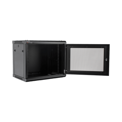 Gabinete PRECISION, Con Puerta Perforada, de 19in, 9UR, 450mm de Profundidad, Color Negro - Image 3