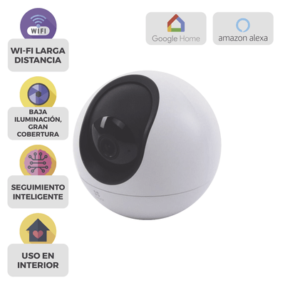 Mini PT IP 3K (5 Megapixel) / Wi-Fi / Detección Humana y Mascotas / Doble Banda 2.4- 5G / Seguimiento Inteligente / Audio de Dos Vías / Micro SD hasta 512GB / Uso Interior - Image 5