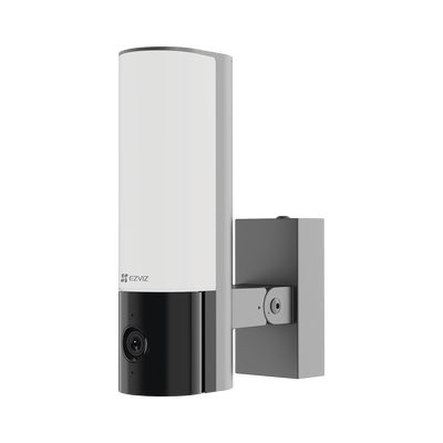 Cámara IP 4 Megapíxel / Wi-Fi / Lampara Integrada / Audio de dos vías / Imágen Nocturna a Color / Detección Humana / Audios Personalizables / Almacena en Memoria Interna / Uso Exterior con Protección