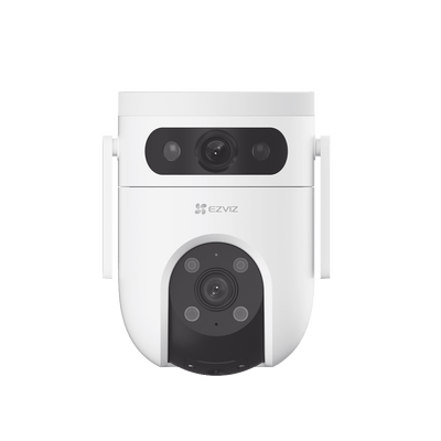 Cámara PT Doble Lente / 10 Megapixel (5MP+5MP) / IA Detección Humana y Vehiculo / Vision Nocturna a Color / Sirena y Luz Estroboscópica / Vista Simultánea de Cámara PT y Cámara Fija / Protección IP65 / Audi - Image 2