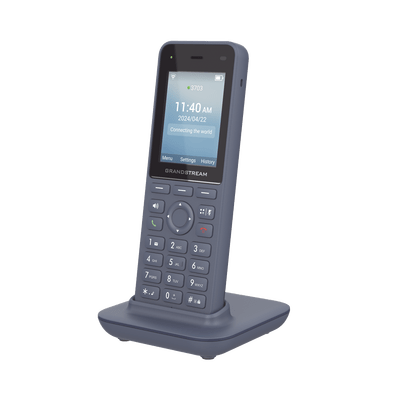 Teléfono IP inalámbrico Wi-Fi, Portátil, 3 cuentas SIP, 3 líneas, Voz HD, Bluetooth integrado, Puerto USB tipo C