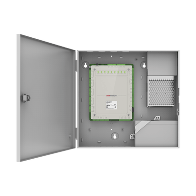 Controlador de Acceso 4 Puertas Administrable en la Nube con Hik-Connect Teams / Interfaz Web / 8 Lectores de Huella o Tarjeta / 100,000 Tarjetas / 10,000 Huellas / Incluye Gabinete y Fuente de Alimentación 12Vcd 8 A / Soporta Batería de Res - Image 2