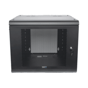 Gabinete de Pared con Puerta Perforada, 635mm de Profundidad, 9U Rack de 19'', Acero Reforzado