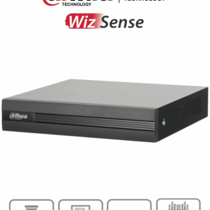 DAHUA XVR1B08H-I - DVR de 8 canales 5MP Lite con WizSense y H.265+. Soporta 8 canales + 4 IP, o hasta 12 canales IP. Con SMD Plus y búsqueda inteligente de humanos y vehículos. 1 puerto SATA de hasta 16TB. #HDCVI9.0 #5M#VolDH