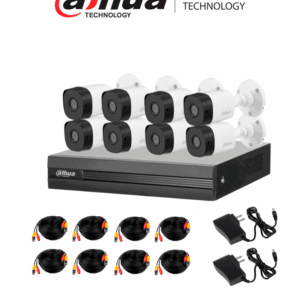 DAHUA KITXVR1B08- I+8-B1A21- Kit de 8 Canales 2 Megapixeles DVR Cooper-I WizSense Con IA H.265+ 8 Camaras B1A21 1080p 8 Canales + 2 IP o Hasta 10 Canales IP 4 Canales SMD Plus Busqueda de Humanos y Vehiculos Accesorios Incluidos/