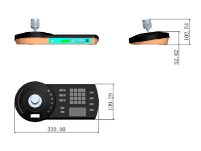 DAHUA NKB1000-E - Teclado Controlador IP con Joystick para PTZs Analogicas e IP/ Control de DVRs y NVRs/ Pantalla LCD/ RJ-45/ RS232/ Pelco D & P/  #ProAccesorios - Image 5