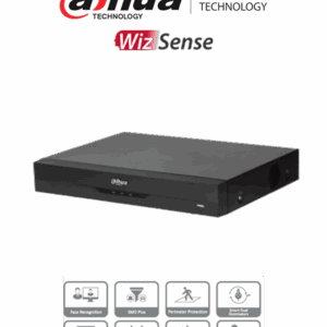 DAHUA XVR5104HE-I3 - DVR de 4 Canales de 5 Megapixeles Lite/ WizSense/ H.265+/ + 2 Ch IP/ Hasta 6 Canales IP/ 1 Ch de Reconocimiento Facial/ SMD Plus/ 1 Bahía de Disco Duro/ E&S Alarmas/ Soporta HDCVI/AHD/CVBS/IP