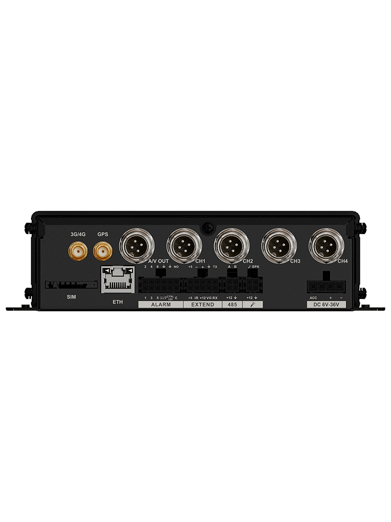 DAHUA DHI-MXVR1004-GFI - DVR Móvil 4 Canales con Inteligencia Artificial 1080p, 4G, H.265, soporta 2 Tarjetas SD, DSM/ADAS/BSD, Comunicación 3G/4G. No incluye WiFi. - Image 2