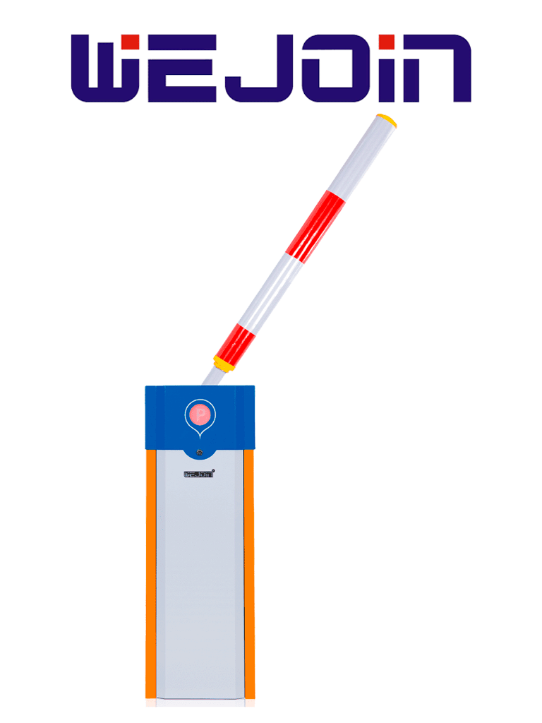 WEJOIN WJCB101VFHL13RF – Barrera Vehicular Izquierda Alto Flujo / Motor 24VDC / Brazo Redondo de 3 metros / Sistema Abatible / Velocidad de 1 segundo / Dirección ajustable