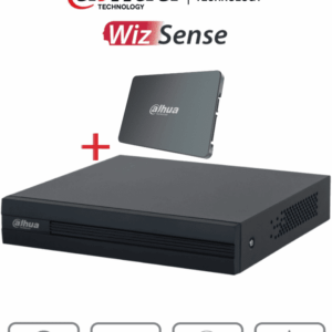 DAHUA XVR1B04-I-SSD - DVR de 4 canales 1080p Lite/ Con disco SSD de 512GB Especial para Videovigilancia/ S-XVR Series/ WizSense/ H.265+/ 4 canales con SMD Plus/ Búsqueda inteligente (Humanos y vehículos)/ #S-XVR #DVM #MCI2 #DMD