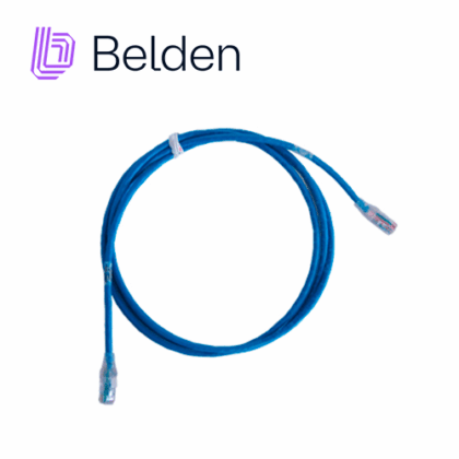 PATCH CORD UTP CAT6+ BELDEN C601106007 /  INTERIOR / AZUL / 4 PARES / 24 AWG / FORRO PVC / CMR / 7 PIES 2.1 METROS