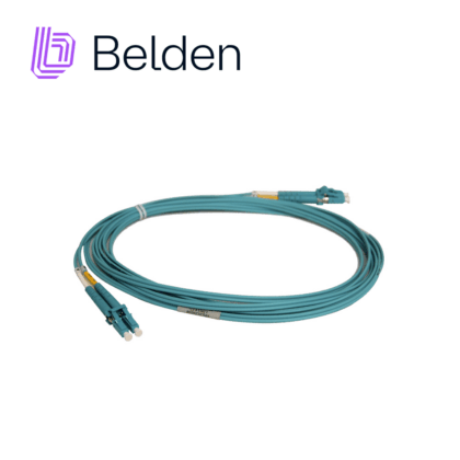 Jumper de fibra óptica Belden FP3LDLD003M LC Duplex a LC Duplex OM3