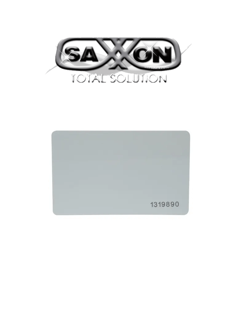 SAXXON SAXTHF01- TAG o Tarjeta De PVC UHF pasivo / Compatible con Lectoras SAXR2656 & SAXR2657 / EPC GEN2 / Folio Impreso