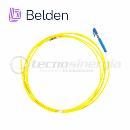 CONECTOR PIGTAIL MONOMODO BELDEN FTSLC2MMPS01 / OS2 / AMARILLO / LC SIMPLEX / 2 METROS