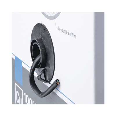 Bobina de cable de 305 m, Cat5e , FTP, blindado, color negro, UL, para aplicaciones en video vigilancia, redes de datos. Uso en Intemperie - Image 5