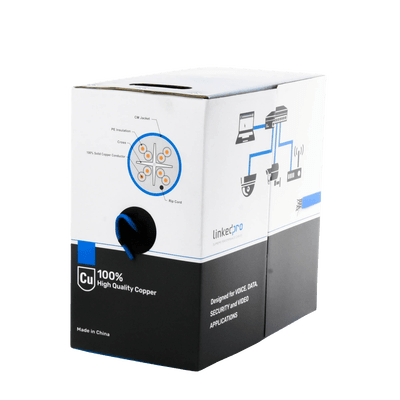 Bobina de cable de 305 metros Cat6+, CM, CALIBRE 23 ALTO RENDIMIENTO, ETL,UL, color azul, super flexible, para aplicaciones de video vigilancia, video HD, y redes de datos. Uso interior. - Image 4