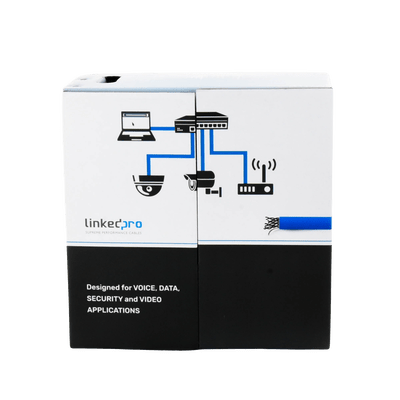 Bobina de cable de 305 metros Cat6+, CM, CALIBRE 23 ALTO RENDIMIENTO, ETL,UL, color azul, super flexible, para aplicaciones de video vigilancia, video HD, y redes de datos. Uso interior. - Image 6