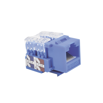 Módulo Jack 110 Cat6, Keystone para faceplate - Color Azul - Image 3