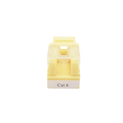 Módulo Jack Keystone Cat6 con terminación 110 (Punchdown) para faceplate - Color Amarillo - Image 4