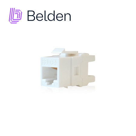 Conector modular Jack RJ45 Categoría 6+ Belden AX101320 Blanco estilo KeyConnect