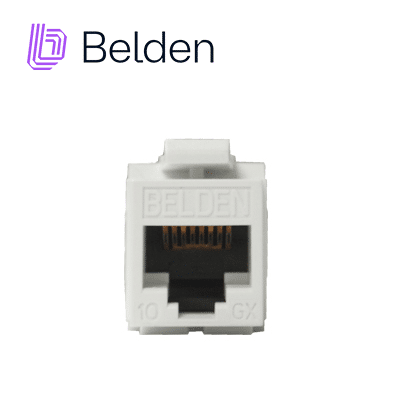 CONECTOR MODULAR JACK CAT6A RJ45 BELDEN AX102282 / KEYCONNECT / INTERIOR / BLANCO / PIEZA