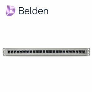 PATCH PANEL KEYCONNECT CAT6A BELDEN AX103254 / TITANIUM / 24 PUERTOS / 1UR / PRECARGADO / PIEZA