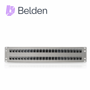 PATCH PANEL KEYCONNECT CAT6A BELDEN AX103256 / TITANIUM / 48 PUERTOS / 2UR / PRECARGADO / PIEZA