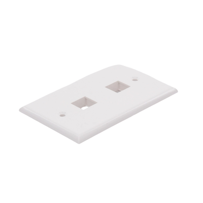 Placa de pared de 2 puertos, Keystone, Color Blanco - Image 2