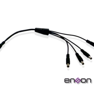 DISTRIBUIDOR TIPO PULPO ENSON ENS-DC14 DE 1 A 4 CANALES IDEAL PARA ALIMENTACION DE CAMARAS DE CCTV