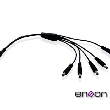 DISTRIBUIDOR TIPO PULPO ENSON ENS-DC15 DE 1 A 5 CANALES IDEAL PARA ALIMENTACION DE CAMARAS DE CCTV
